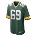 Игровая джерси David Bakhtiari Green Bay Packers Nike Game Team - Green