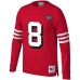 Футболка РЕТРО с длинным рукавом Steve Young San Francisco 49ers Mitchell & Ness 1994 - Scarlet