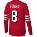 Футболка РЕТРО с длинным рукавом Steve Young San Francisco 49ers Mitchell & Ness 1994 - Scarlet
