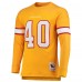 Футболка РЕТРО с длинным рукавом Mike Alstott Tampa Bay Buccaneers Mitchell & Ness 2002 - Orange