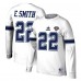 Dallas Cowboys Emmitt Smith Mitchell & Ness White Retired Player Name & Number Long Sleeve Top