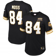Футболка Randy Moss Minnesota Vikings Mitchell & Ness Retired Player Name & Number Mesh - Black