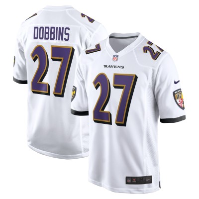 Игровая джерси J.K. Dobbins Baltimore Ravens Nike Game - White