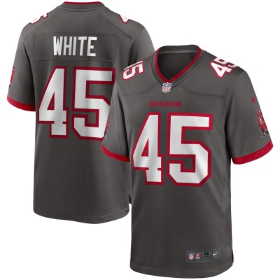 Игровая джерси Devin White Tampa Bay Buccaneers Nike Game - Pewter