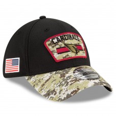 Бейсболка Arizona Cardinals New Era 2021 Salute To Service 39THIRTY - Black/Camo