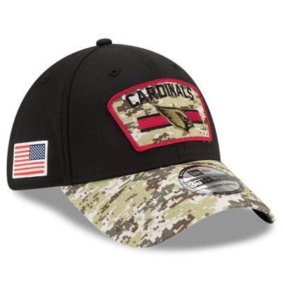 Бейсболка Arizona Cardinals New Era 2021 Salute To Service 39THIRTY - Black/Camo