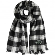 New York Jets Little Earth Womens Plaid Blanket Scarf