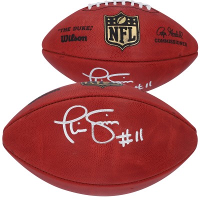Phil Simms New York Giants Authentic Autographed Wilson Duke Pro Football