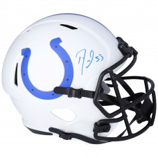 Autographed Indianapolis Colts Shaquille Leonard Fanatics Authentic Riddell Lunar Speed Replica Helmet