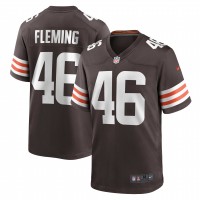 Джерси Cleveland Browns Don Fleming Nike Brown Retired Player