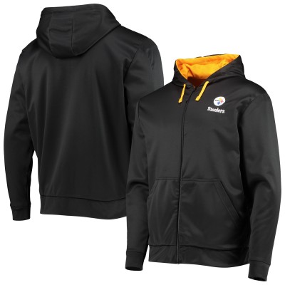 Pittsburgh Steelers Dunbrooke Black/Gold Apprentice Full-Zip Hoodie