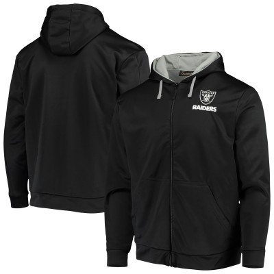 Толстовка на молнии Las Vegas Raiders Dunbrooke Apprentice - Black/Gray