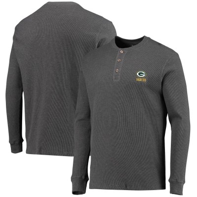 Футболка с длинным рукавом Green Bay Packers Dunbrooke Logo Maverick Thermal - Heathered Gray