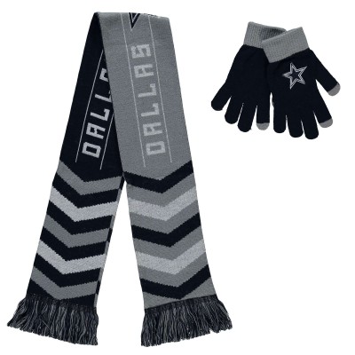 Шарф и перчатки Dallas Cowboys FOCO - Navy