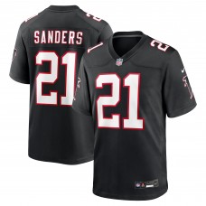 Игровая джерси Atlanta Falcons Deion Sanders Nike Black Retired Player Alternate Game