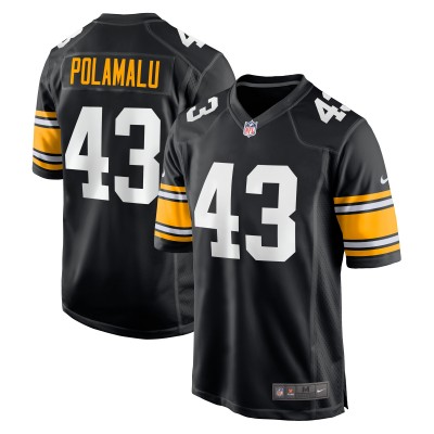 Игровая джерси Troy Polamalu Pittsburgh Steelers Nike - Black