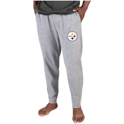 Штаны спортивные Pittsburgh Steelers Concepts Sport Mainstream Cuffed Terry - Gray