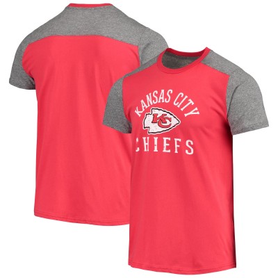 Kansas City Chiefs Majestic Threads Field Goal Slub T-Shirt - Red/Gray - оригинальная атрибутика Канзас-Сити Чифс