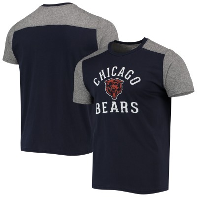 Футболка Chicago Bears Majestic Threads Field Goal Slub - Navy/Gray