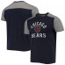 Футболка Chicago Bears Majestic Threads Field Goal Slub - Navy/Gray