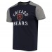 Футболка Chicago Bears Majestic Threads Field Goal Slub - Navy/Gray