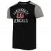 Футболка Cincinnati Bengals Majestic Threads Field Goal Slub - Black/Gray