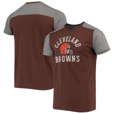 Футболка Cleveland Browns Majestic Threads Field Goal Slub - Brown/Gray