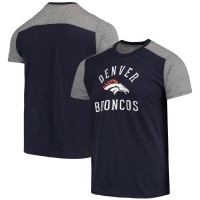 Denver Broncos Majestic Threads Navy/Gray Field Goal Slub T-Shirt