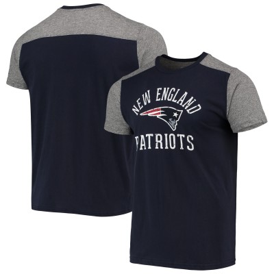 Футболка New England Patriots Majestic Threads Field Goal Slub - Navy/Gray