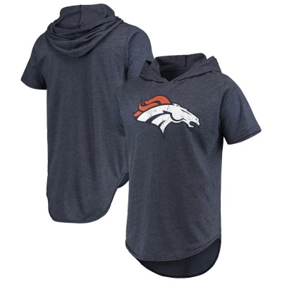 Футболка с капюшоном  Denver Broncos Majestic Threads Primary Logo - Navy