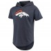 Футболка с капюшоном  Denver Broncos Majestic Threads Primary Logo - Navy