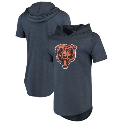Футболка с капюшоном Chicago Bears Majestic Threads Primary Logo - Navy