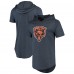 Футболка с капюшоном Chicago Bears Majestic Threads Primary Logo - Navy