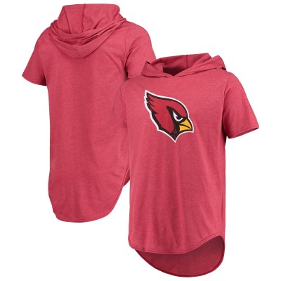 Футболка с капюшоном Arizona Cardinals Majestic Threads Primary Logo - Cardinal