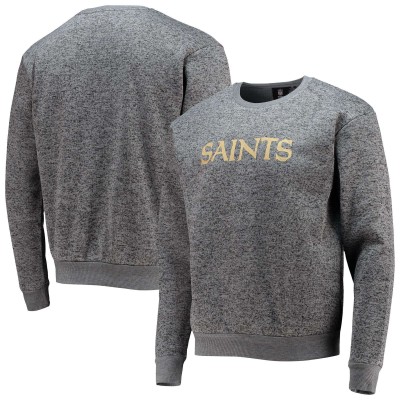 New Orleans Saints FOCO Colorblend Pullover Sweater - Black