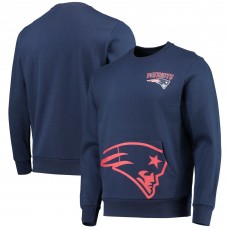 New England Patriots FOCO Pocket Pullover Sweater - Navy