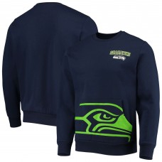 Seattle Seahawks FOCO Pocket Pullover Sweater - College Navy