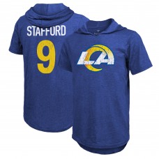 Футболка с капюшоном Matthew Stafford Los Angeles Rams Player Name & Number - Royal