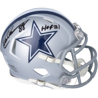 Autographed Dallas Cowboys Drew Pearson Fanatics Authentic Riddell Speed Mini Helmet with 'HOF 21 Inscription