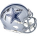 Autographed Dallas Cowboys Drew Pearson Fanatics Authentic Riddell Speed Mini Helmet with 'HOF 21 Inscription