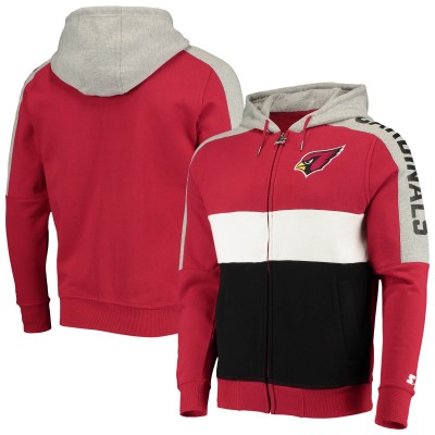 Толстовка на молнии Arizona Cardinals Starter Playoffs Color Block - Cardinal/Black