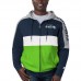 Толстовка на молнии Seattle Seahawks Starter Playoffs Color Block - College Navy/Neon Green