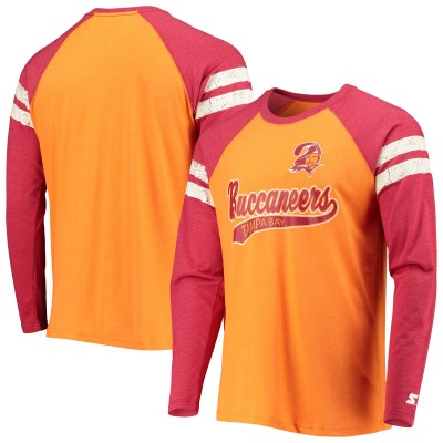 Футболка с длинным рукавом Tampa Bay Buccaneers Starter Throwback League - Orange/Red