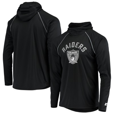 Кофта с капюшоном Las Vegas Raiders Starter Throwback Raglan - Black
