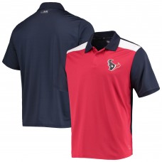 Houston Texans MSX by Michael Strahan Challenge Color Block Performance Polo - Red/Navy