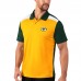 Поло Green Bay Packers MSX by Michael Strahan Challenge Color Block Performance - Gold/Green