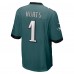 Игровая джерси Jalen Hurts Philadelphia Eagles Nike - Midnight Green