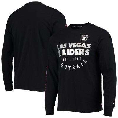 Футболка с длинным рукавом Las Vegas Raiders Tommy Hilfiger Peter - Black