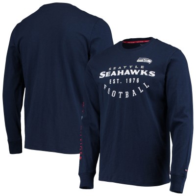 Seattle Seahawks Tommy Hilfiger College Navy Peter Long Sleeve T-Shirt