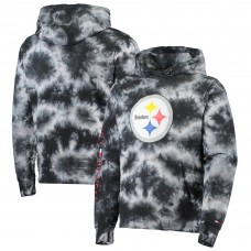 Pittsburgh Steelers Tommy Hilfiger Black Stanley Tie-Dye Pullover Hoodie